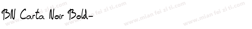 BN Carta Noir Bold字体转换